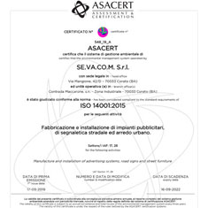 Qualità ISO 14001